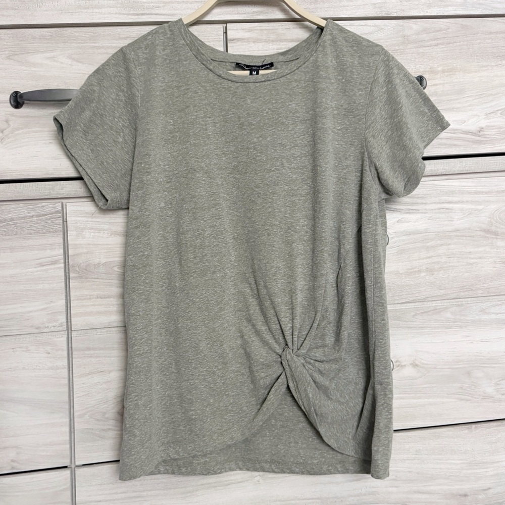 Alison Andrews Twist Front Short Sleeve Tee Size Medium